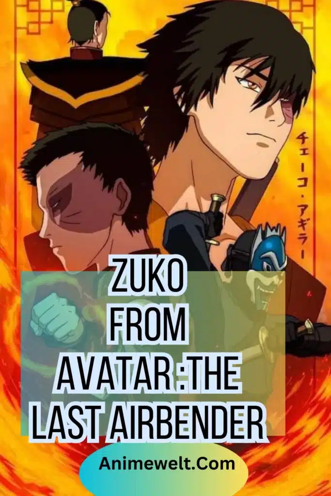 zuko the fire lord from avatar the last airbender anime