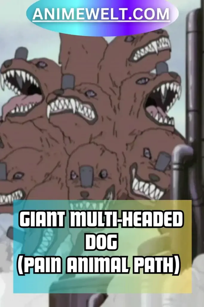 GIant multiheaded Dog summon of pain animal path during the pain arc naruto shippuden anime