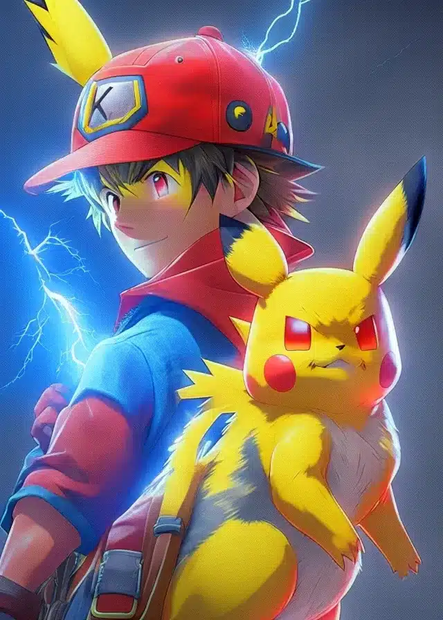 pikachu and ash pokemon anime ai