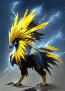 zapdos from pokemon ai generated