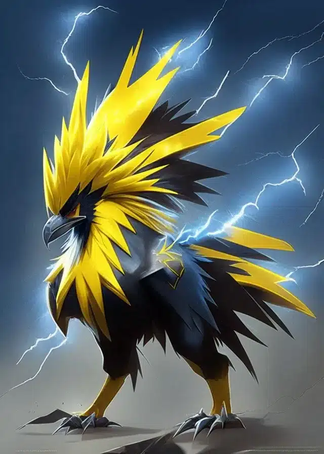 zapdos from pokemon ai generated
