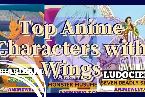 Top anime characacters with wings animewelt poster