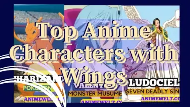Top anime characacters with wings animewelt poster