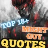 top 18+ might guy quotes