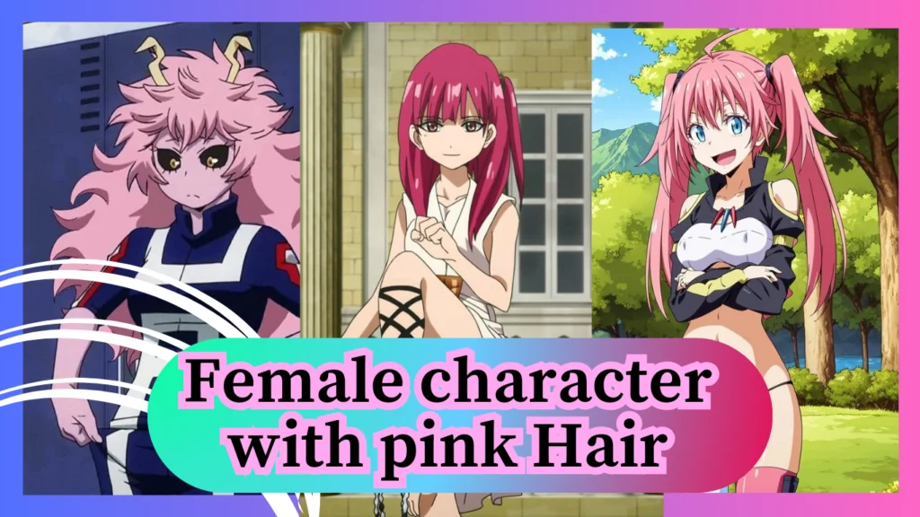 Female Anime Characters With Pink Red Hair